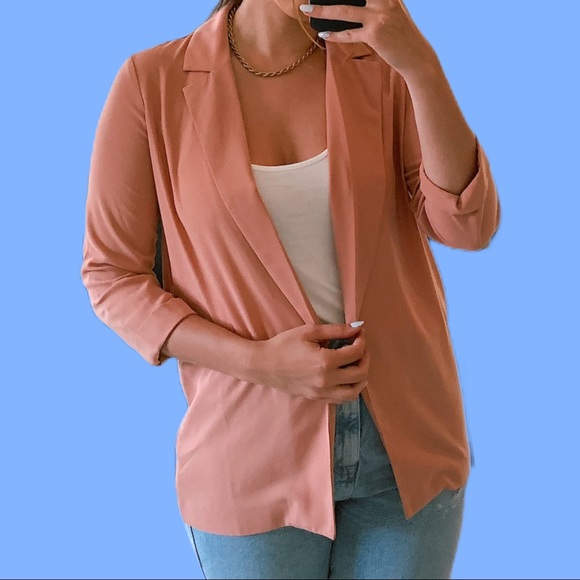๐SOLD ๐ Lightweight Peach Blazer by Forever21 - Picture 3 of 4